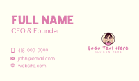 Anime Cute Girl Business Card