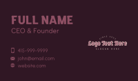 Generic Vintage Startup Business Card