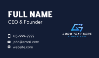 Tech Gaming Letter G Business Card Design