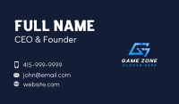 Tech Gaming Letter G Business Card Image Preview