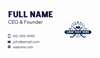 Sports Hockey Shield Game Business Card