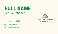 Vegetarian Taco Restaurant Business Card Design