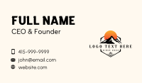 Mountain Camping Outdoor Business Card Design