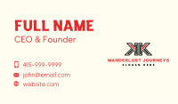 Metal Fabrication Letter K Business Card
