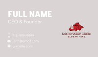 Red Blazing Trucker Business Card