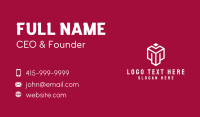 Box Parcel Delivery Business Card Design