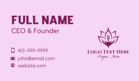 Anchor Lotus Spa  Business Card Design