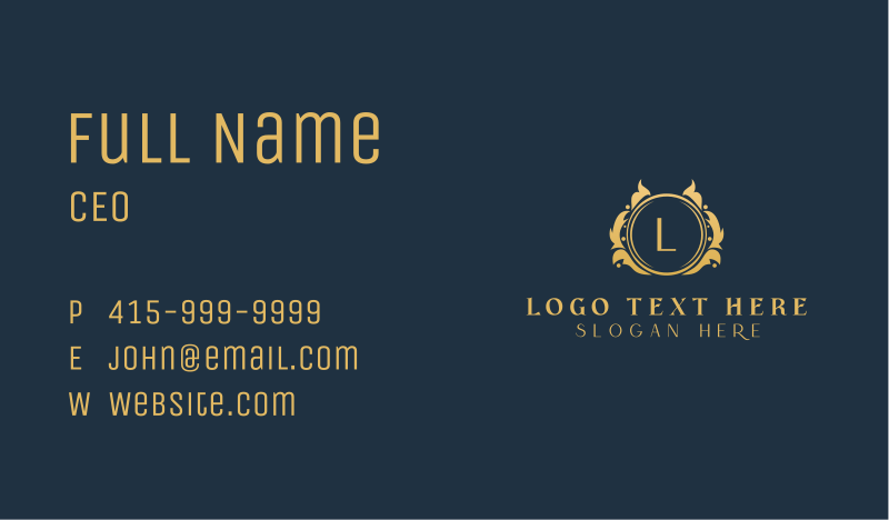 Extravagant Business Card example 2