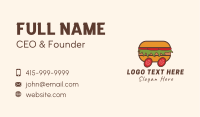Hamburger Delivery Cart Business Card