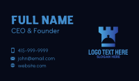 Blue Castle Food Cloche Business Card Design