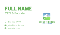 Mountain Field Summit Business Card Design