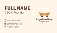 Coffee Cup Wings Business Card