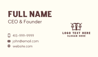 Law Judicial Scale Business Card Design