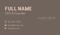 Elegant Business Wordmark Business Card Image Preview