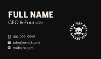 Pirate Skull Emblem Business Card Design