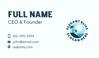 Blue Tropical Island Business Card