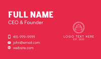 Cafeteria Business Card example 1