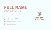 Heart Air Balloon  Business Card Image Preview