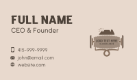 Carpentry Wood Saw Planer Business Card Design