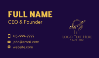 Minimalist Cosmic Hand Business Card Design