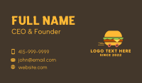 Fast Burger Delivery Business Card