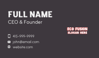 Creative Business Card example 2