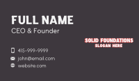 Creative Business Card example 2