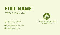 Green Essential Oil  Business Card Design