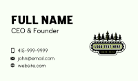 Sawmill Logging Chainsaw Business Card