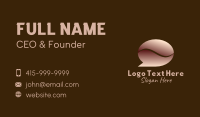Coffee Bean Chat Business Card Design