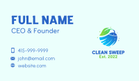 Eco Cleaning Broom Business Card Image Preview