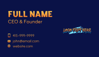 Creative Paint Wordmark Business Card