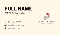 Christmas Santa Mascot Business Card Design