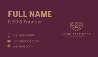 Law Firm C & A Monogram Business Card