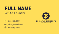 Yellow Letter B Business Card Image Preview