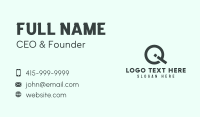 Q & I Monogram Business Card