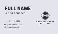 Dumbbell Gym Badge Business Card