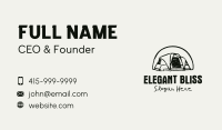 Campground Tent Arch Business Card