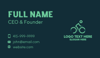 Green Cyclist  Business Card Design