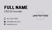 Urban Graffiti Streetwear Business Card