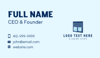 Blue Window Blinds Business Card Design