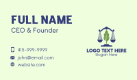 Legal Justice Scales  Business Card