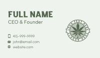 Green Marijuana Farm Business Card