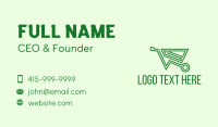 Green Eco Wheelbarrow Business Card