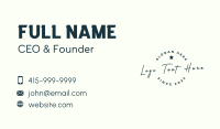 Boutique Business Card example 3