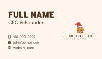 Christmas Cookie Mascot  Business Card