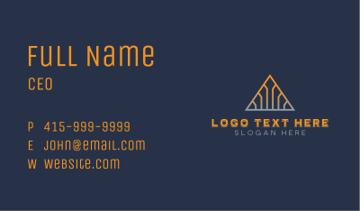 Generic Pyramid Enterprise Business Card Image Preview