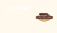 Trailer Truck Logistic Business Card