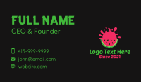 Watermelon Slice Splash Business Card