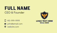 Golden Eagle Badge Business Card Design